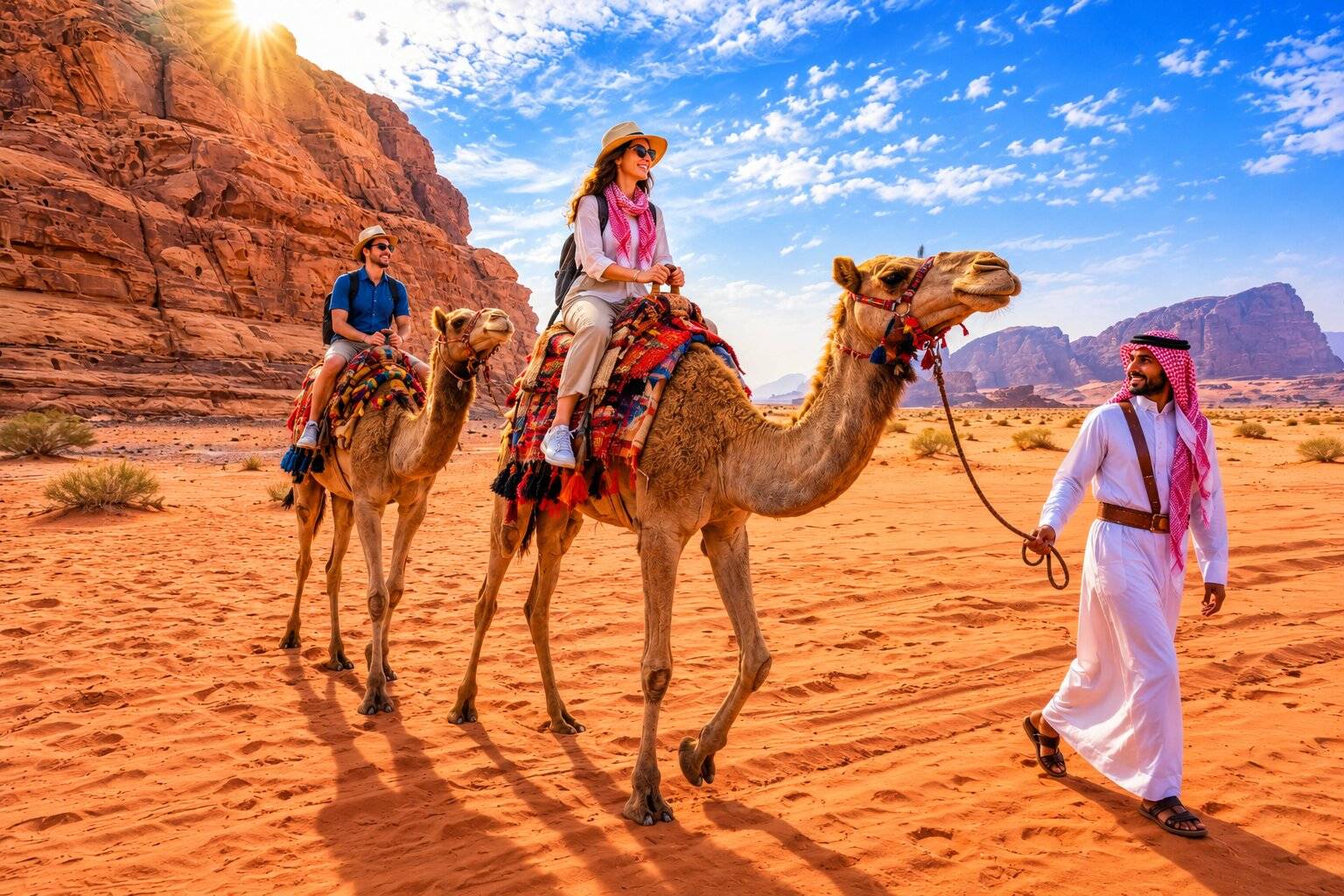 Camel Safari Through Wadi Rum Desert