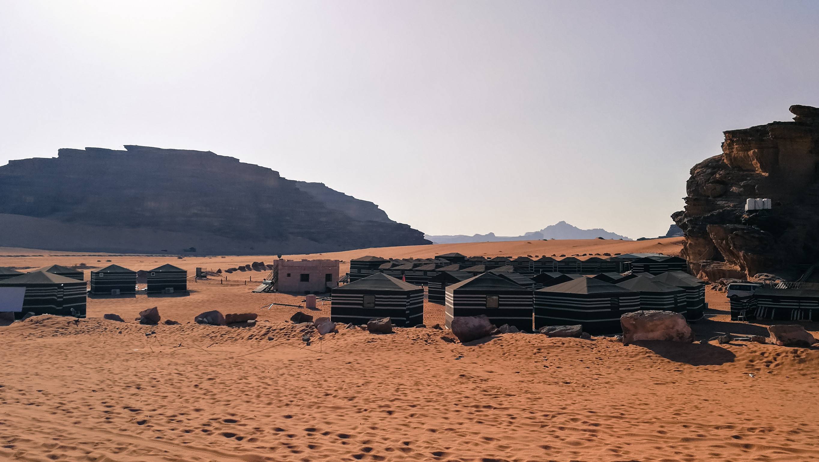 Desert camps in Wadi Rum