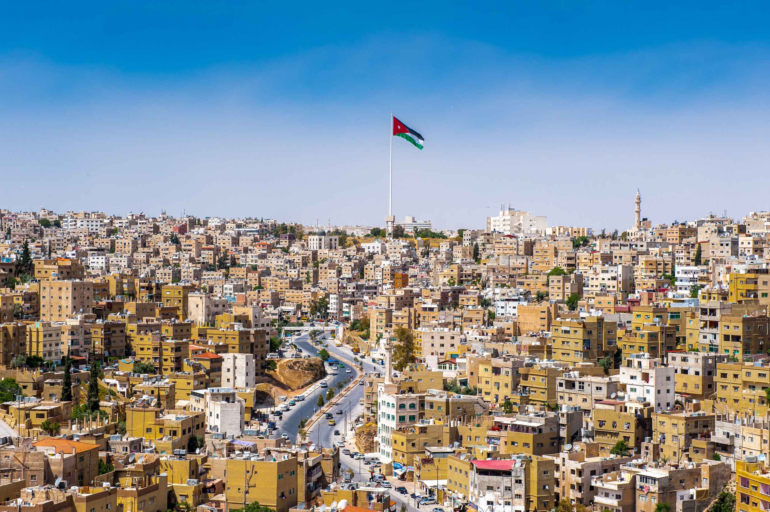 Panoramic view of Amman, Jordan