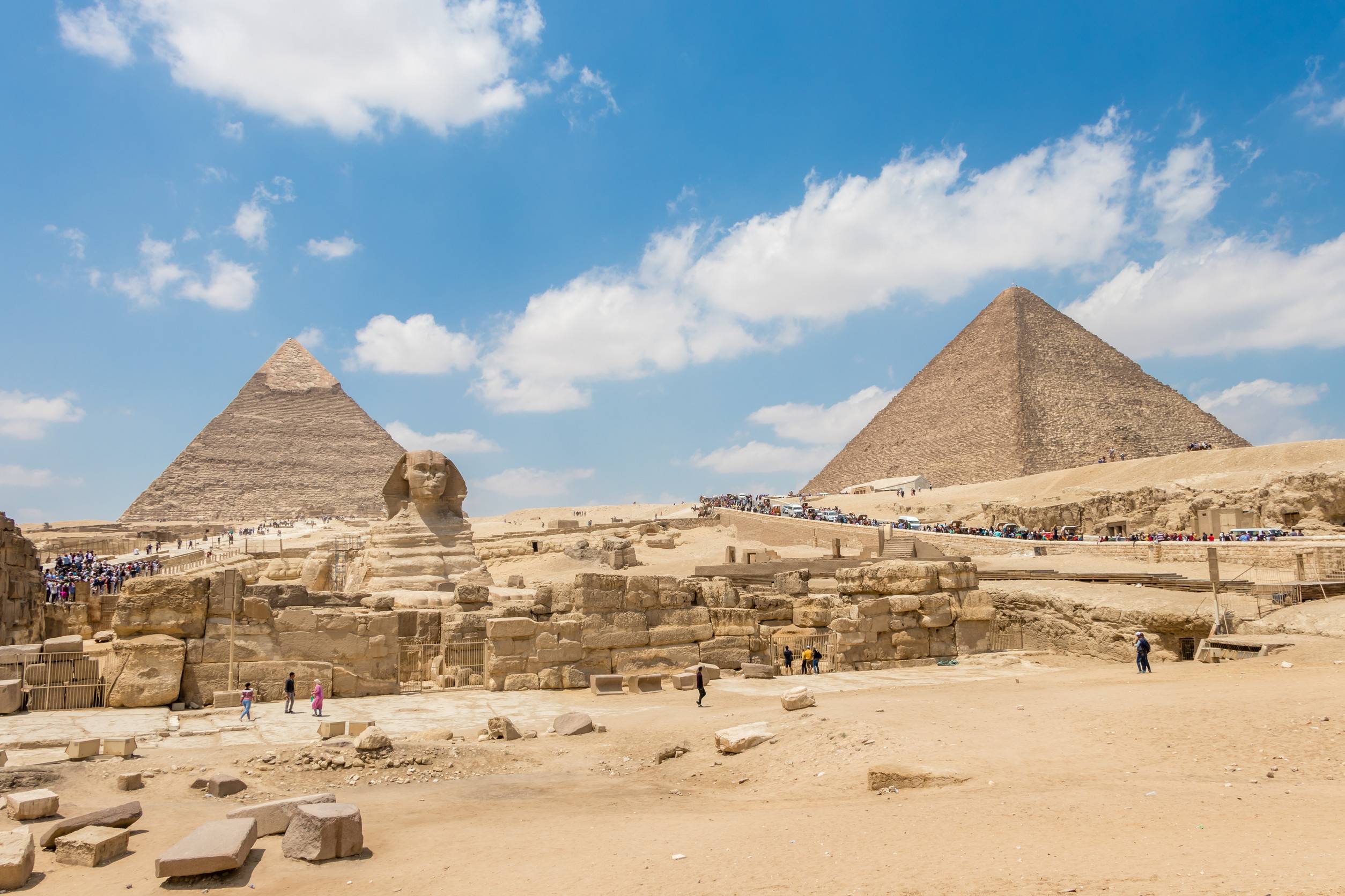 Pyramid Of Khafre Khufu And The Great Sphinx Of Giza