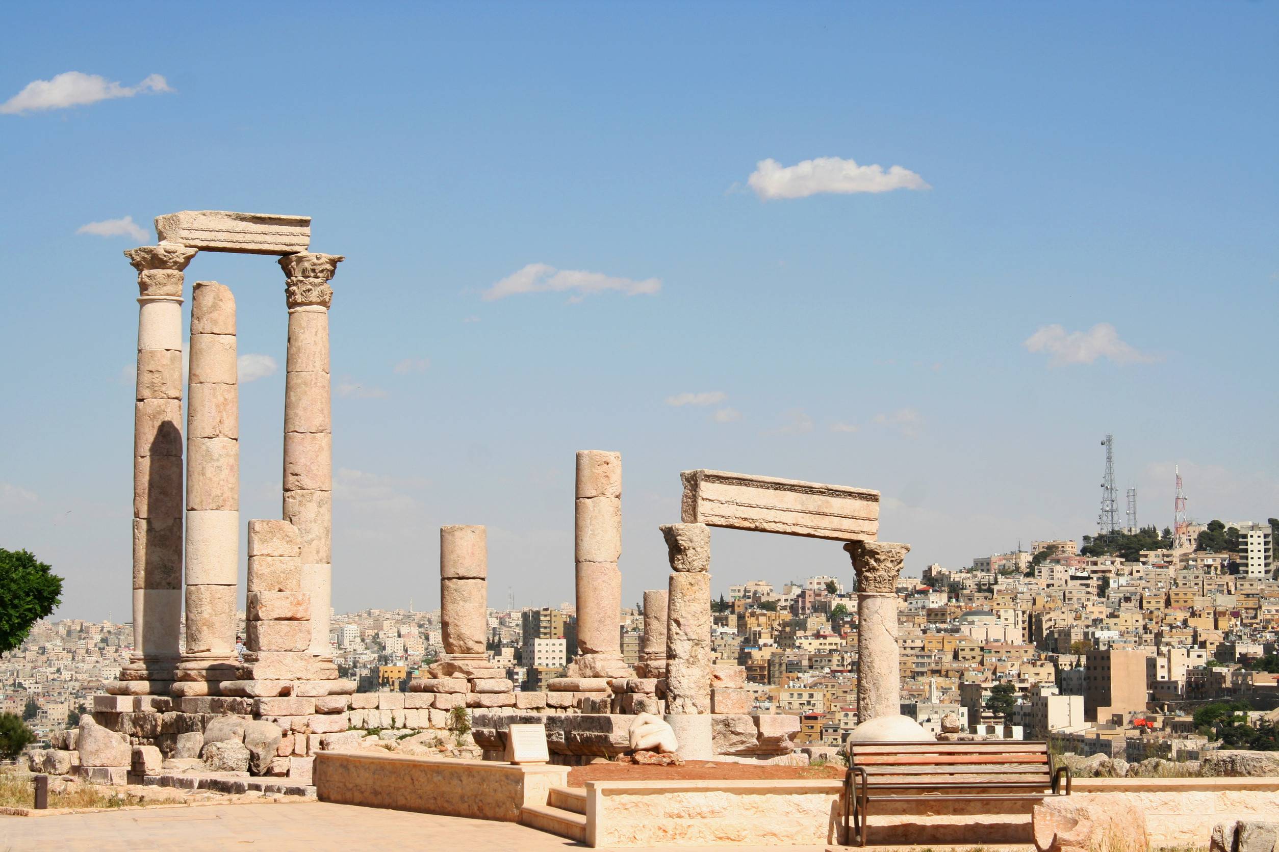 Roman Temple of Hercules ruins in Amman