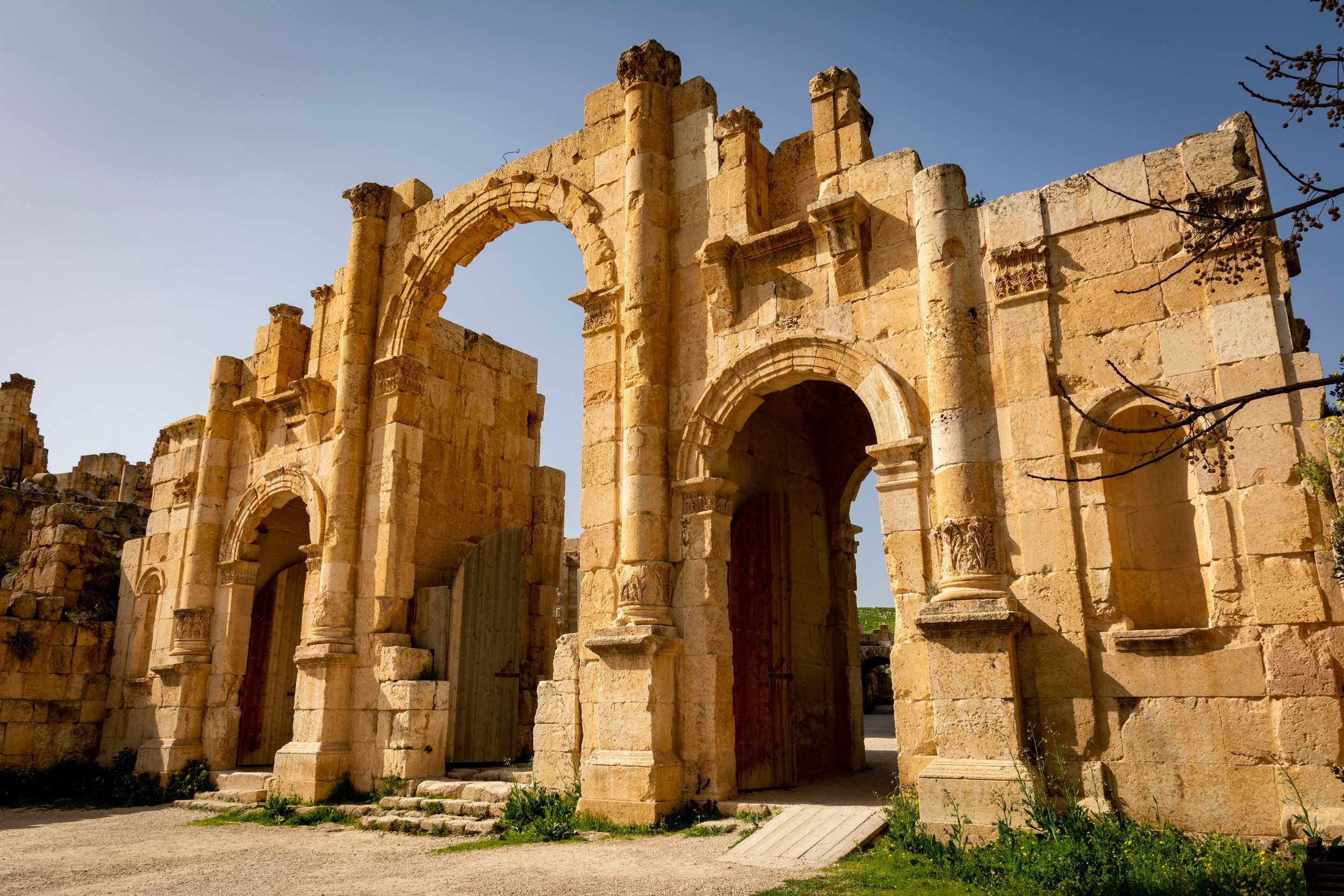 South Gate at Roman ruins of Jerash, Jordan
